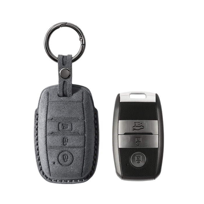 Kia key fob cover in suede-look microfiber