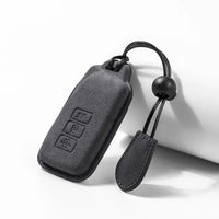 Lexus Alcantara suede key fob cover in dark grey