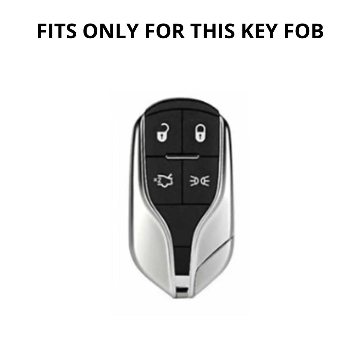 Maserati Alcantara suede key fob cover, view 3