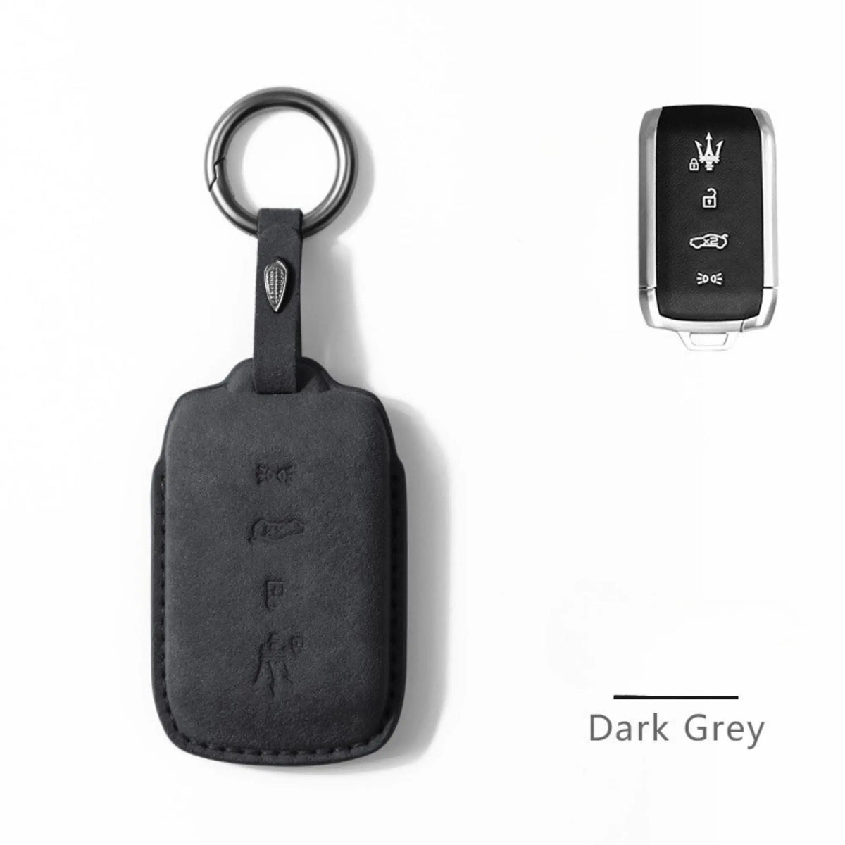 Maserati Alcantara suede key fob cover, view 3