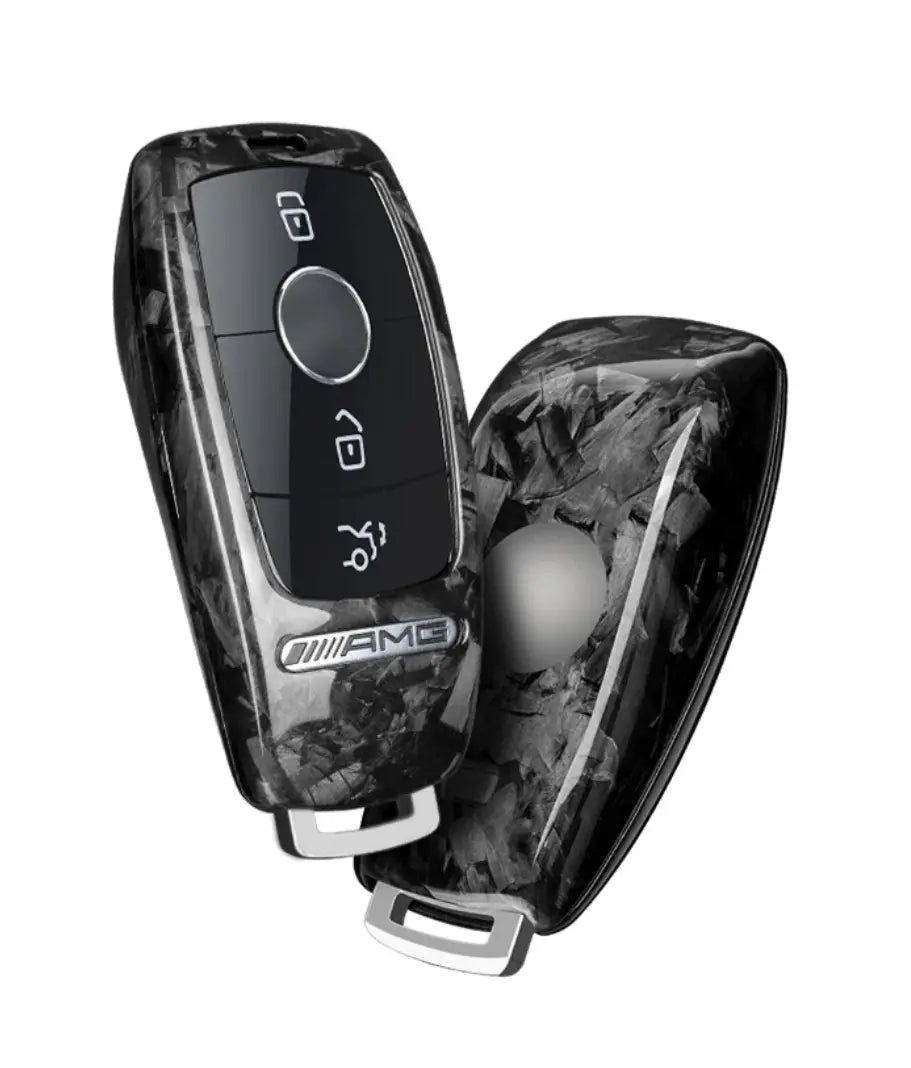 Mercedes-Benz carbon fiber key fob cover, view 6