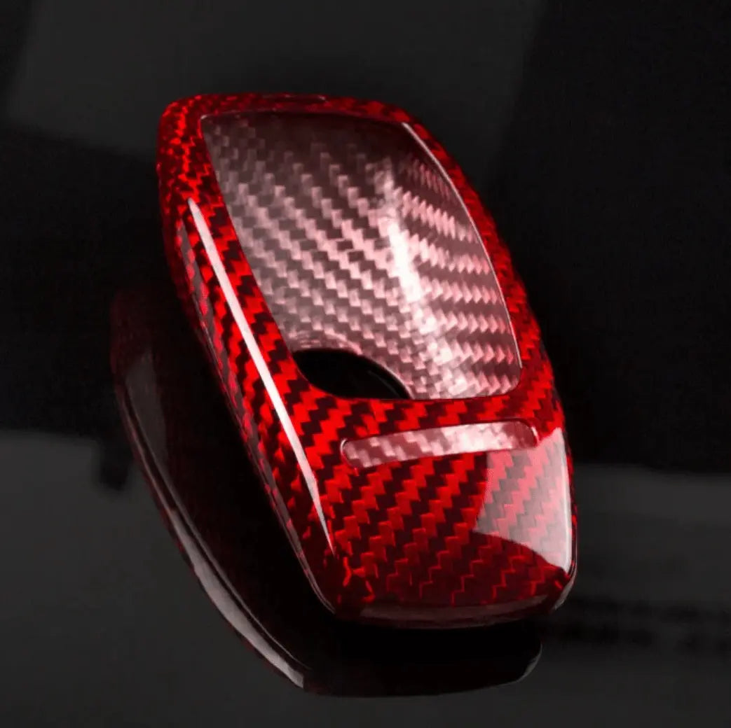 Mercedes-Benz carbon fiber key fob cover, view 7