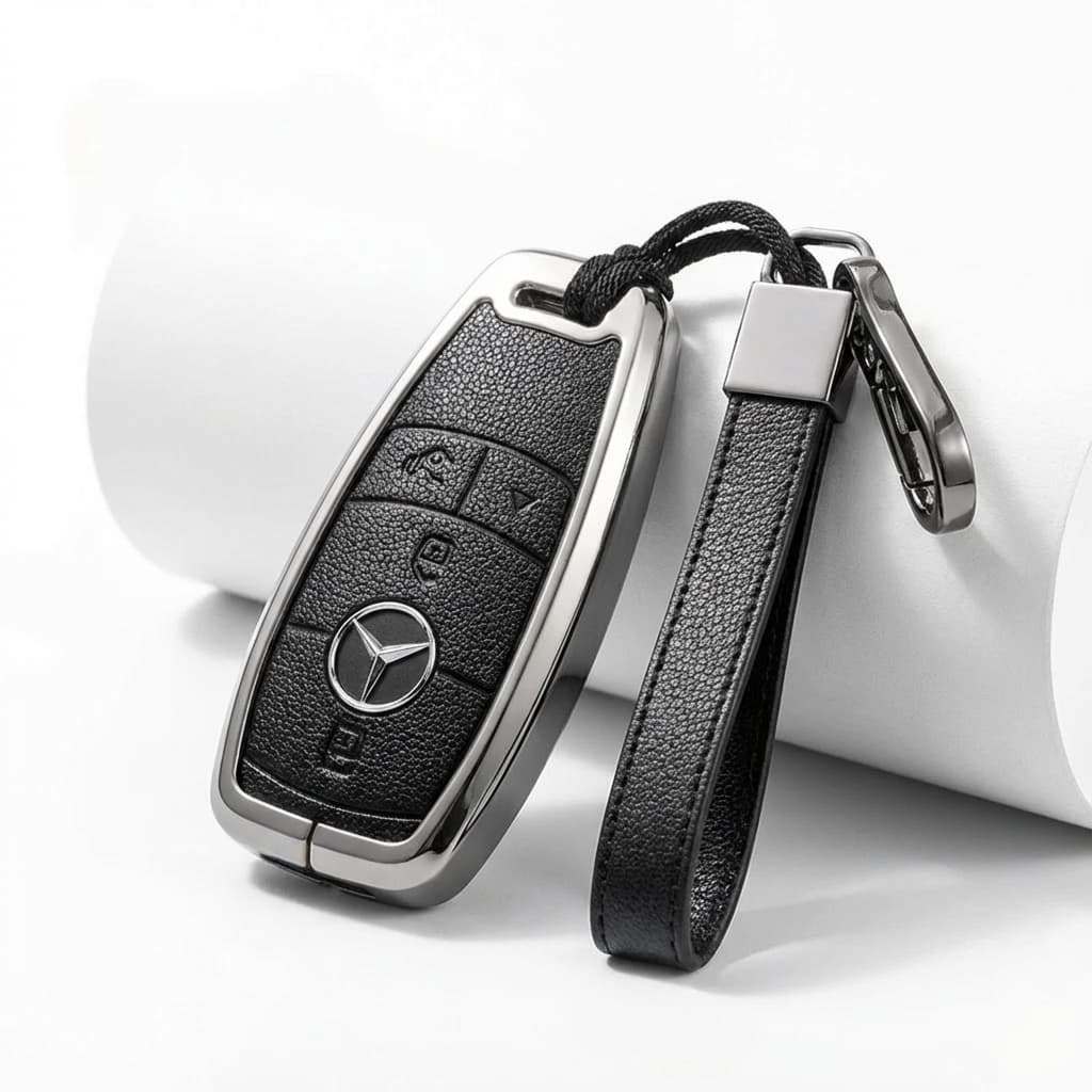 Mercedes Benz key cover B-Type alloy in black