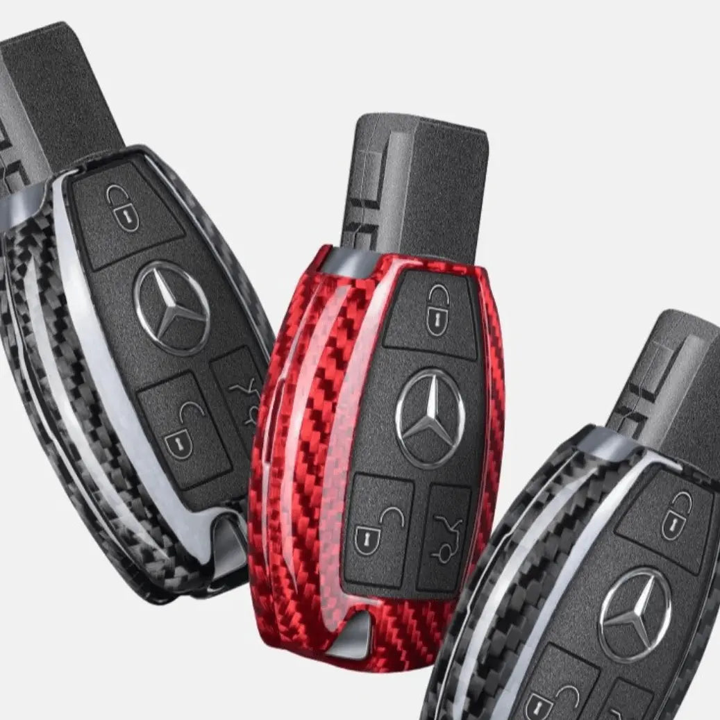 Mercedes-Benz carbon fiber key fob cover, view 9
