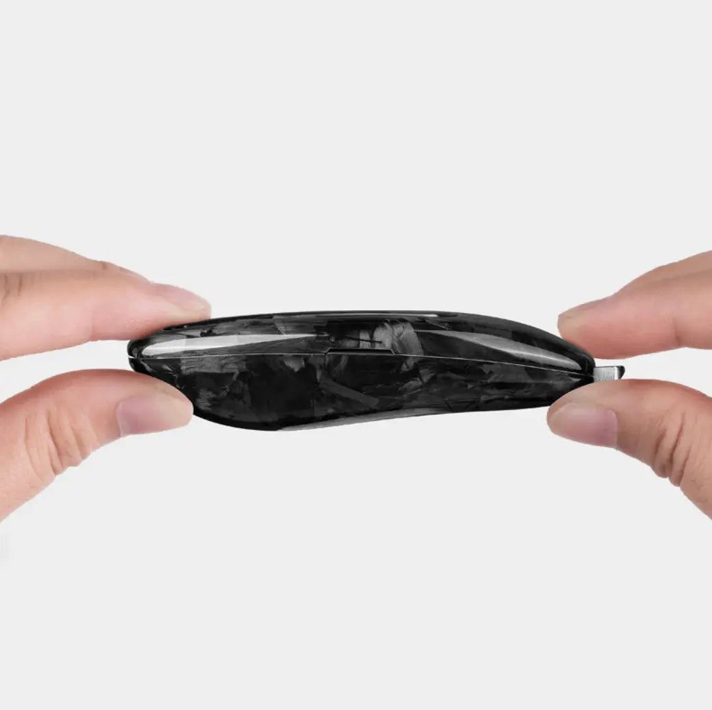 Mercedes-Benz carbon fiber key fob cover, view 8