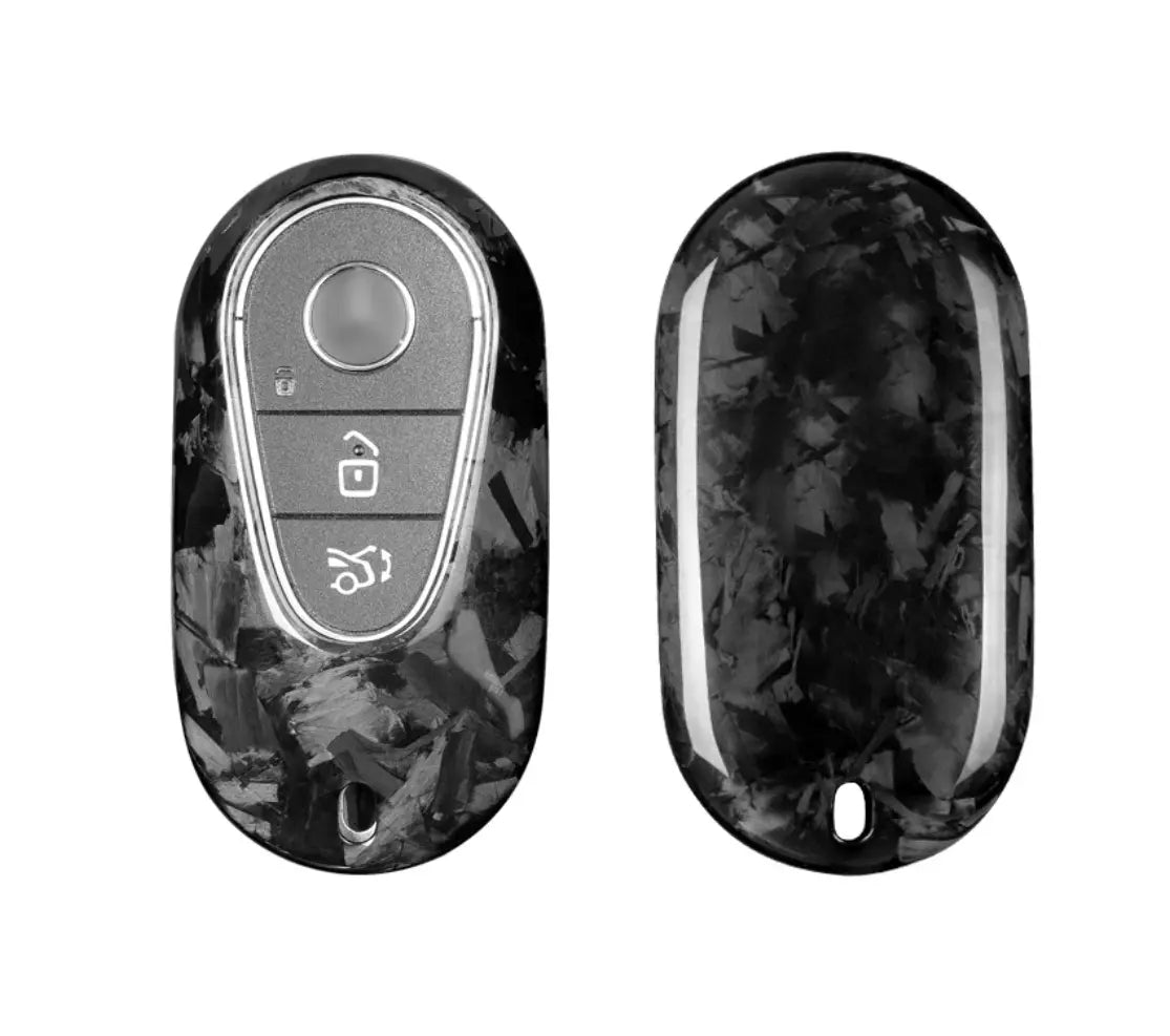 Mercedes-Benz carbon fiber key fob cover, view 8