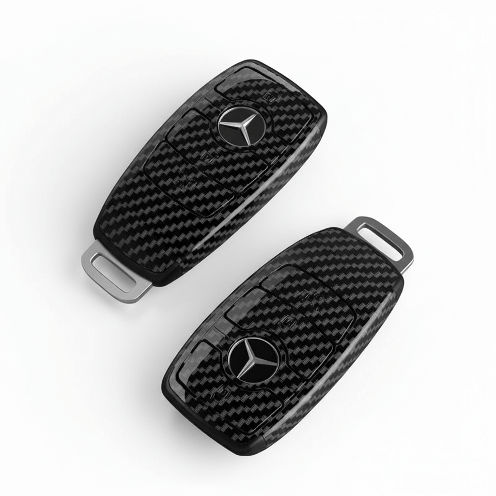 MERCEDES KEY COVER | CARBON FIBER LOOK - Jonparts