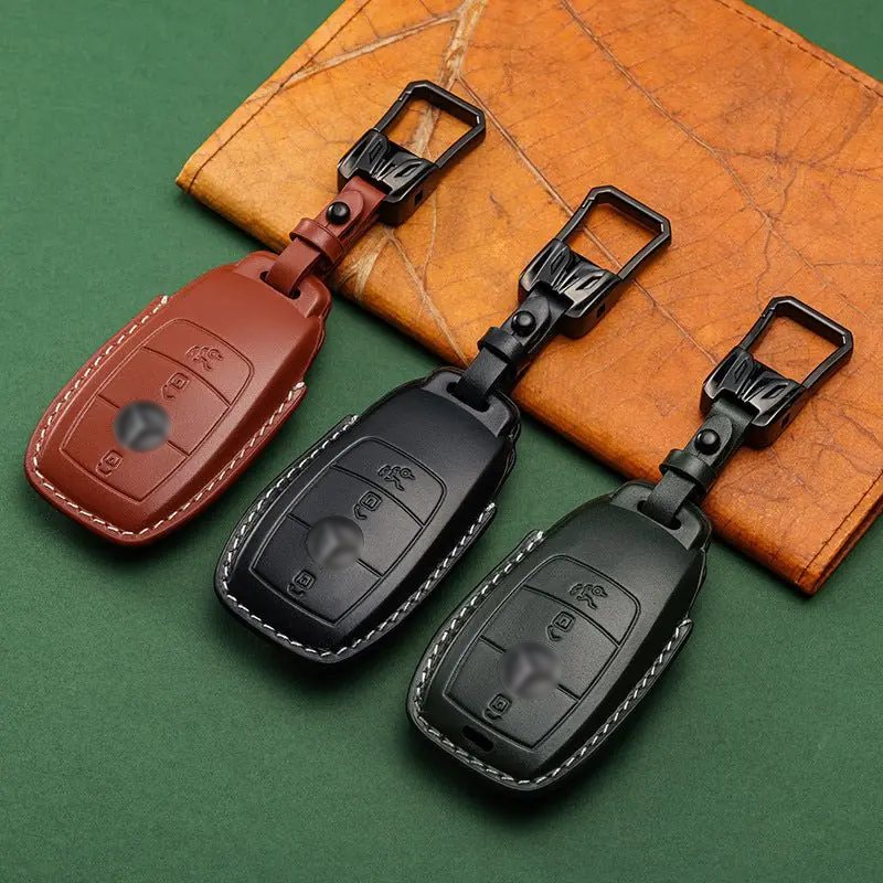 Mercedes-Benz leather key fob cover, view 6
