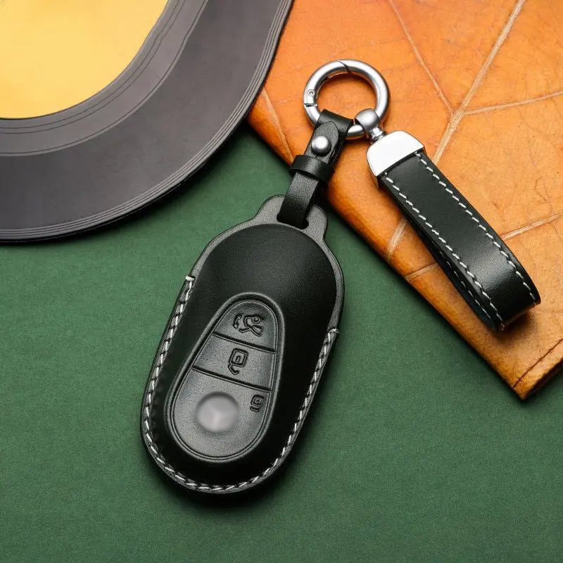 Mercedes-Benz leather key fob cover, view 8