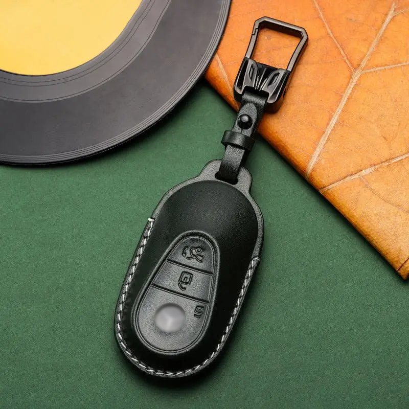 Mercedes-Benz leather key fob cover, view 7