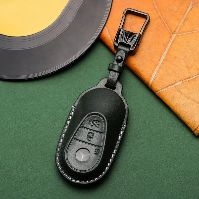 Mercedes-Benz leather key fob cover, view 7