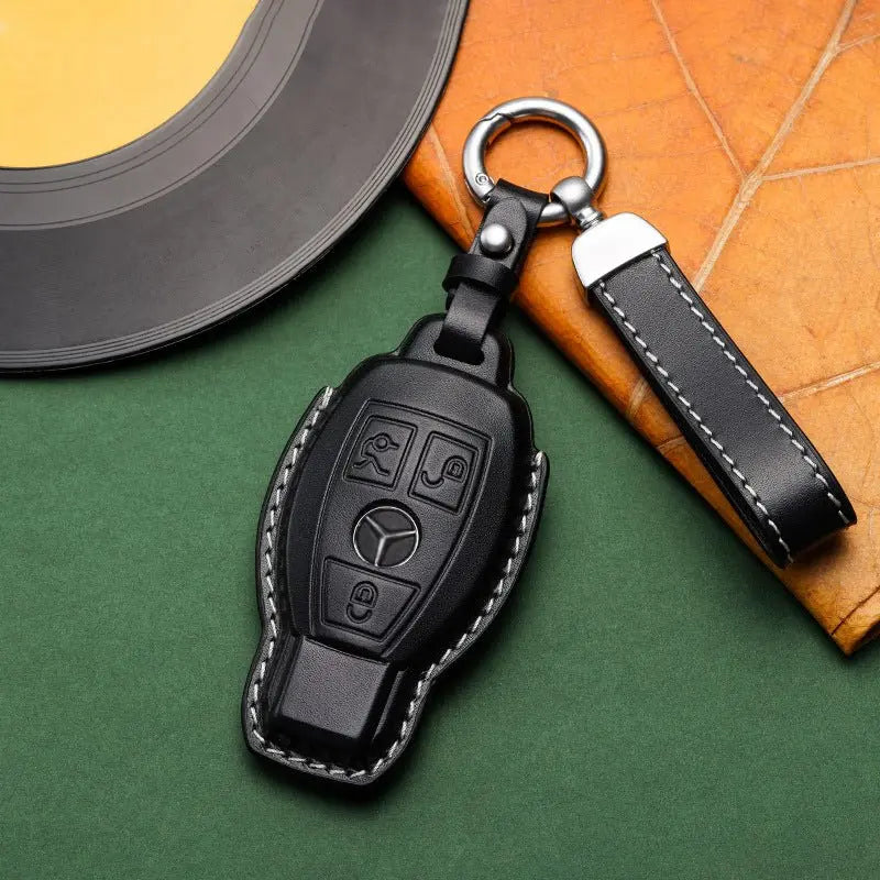 Mercedes-Benz leather key fob cover, view 10