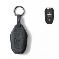 Alcantara suede key fob cover in dark grey