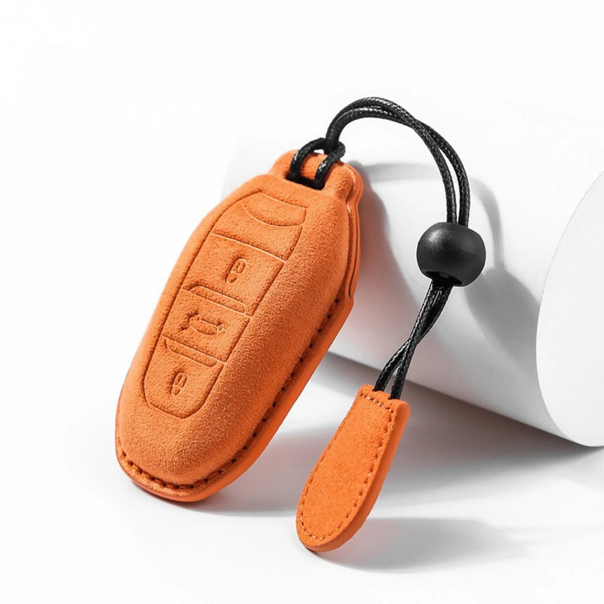 Alcantara suede key fob cover, view 4