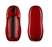 Porsche carbon fiber key fob cover, view 3