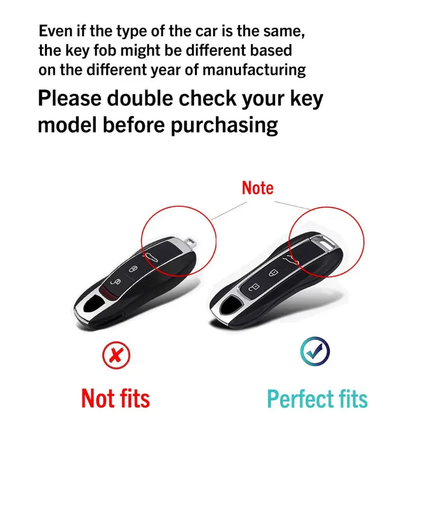 Porsche carbon fiber key fob cover, view 2