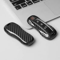 Porsche carbon fiber key fob cover, view 6