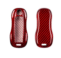 Porsche carbon fiber key fob cover, view 3