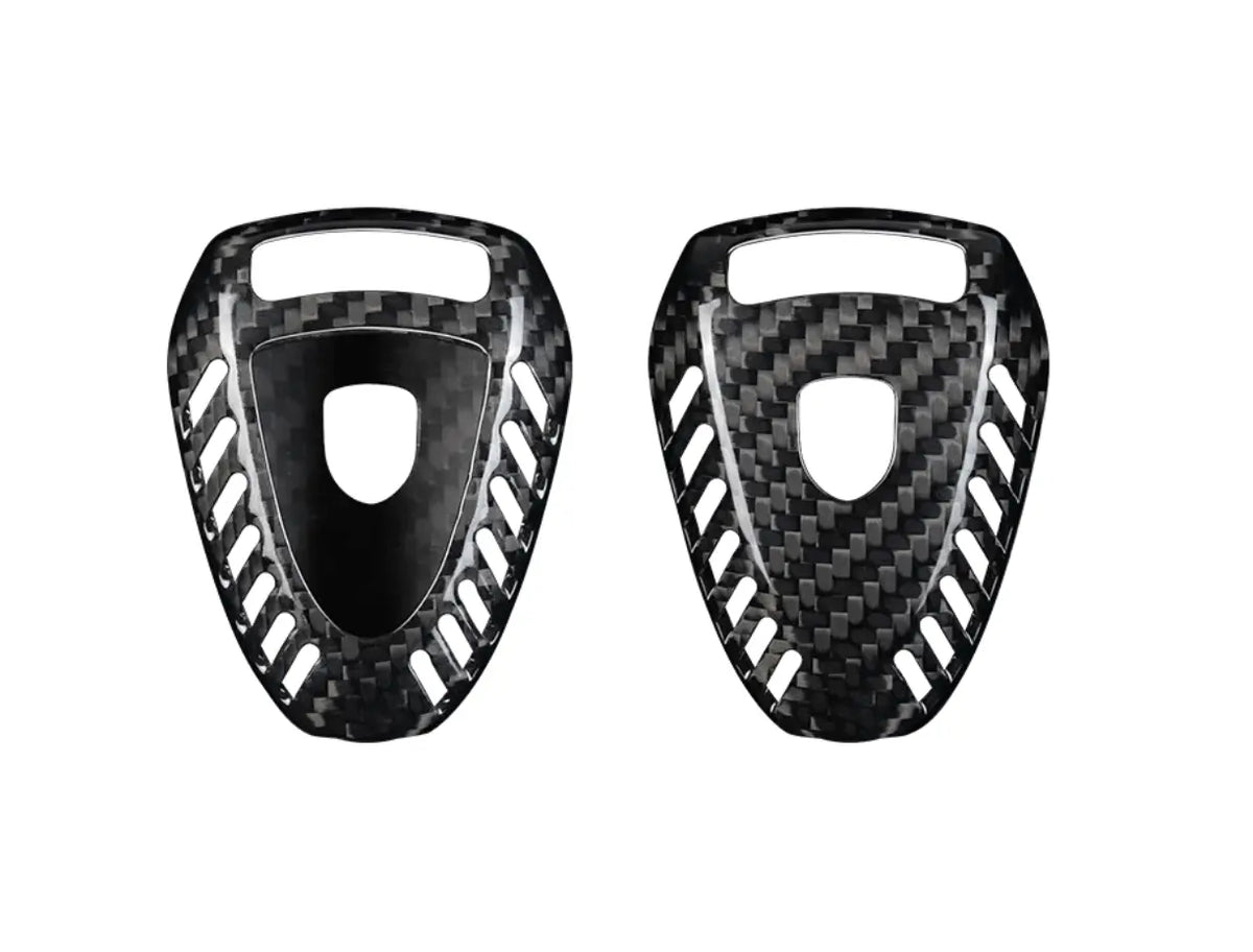 Porsche carbon fiber key fob cover, view 7