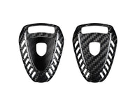 Porsche carbon fiber key fob cover, view 7