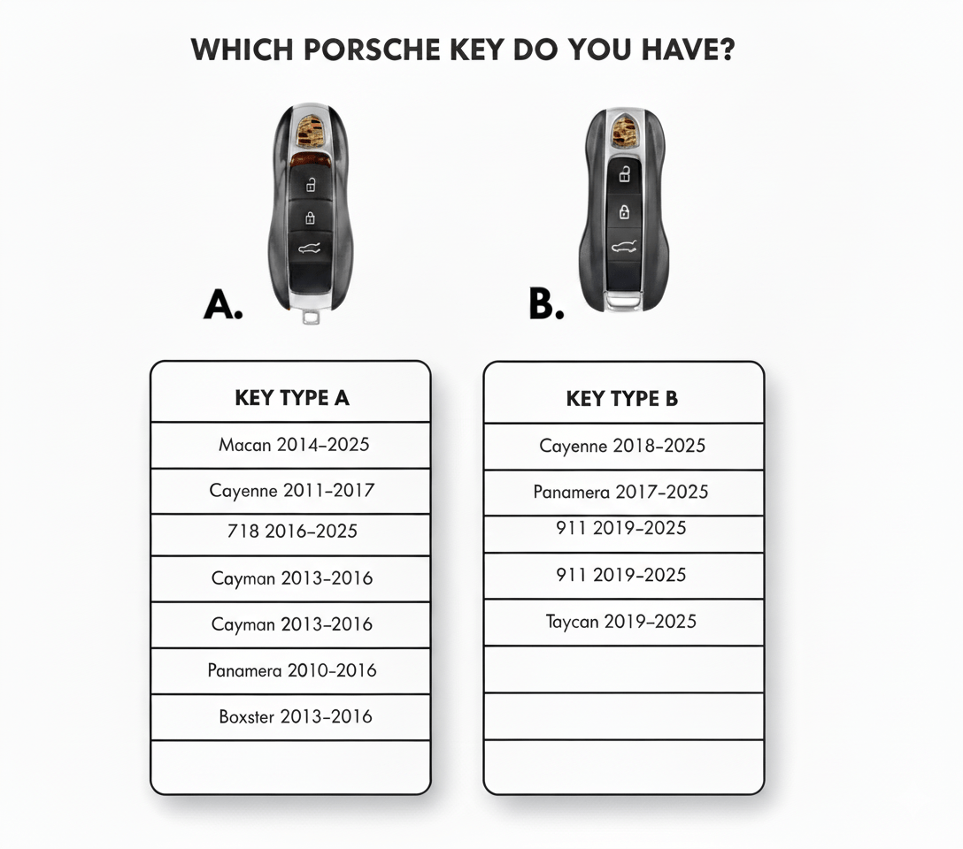 Porsche Key Cover | Alcantara Suede | Key Fob Protection - Jonparts