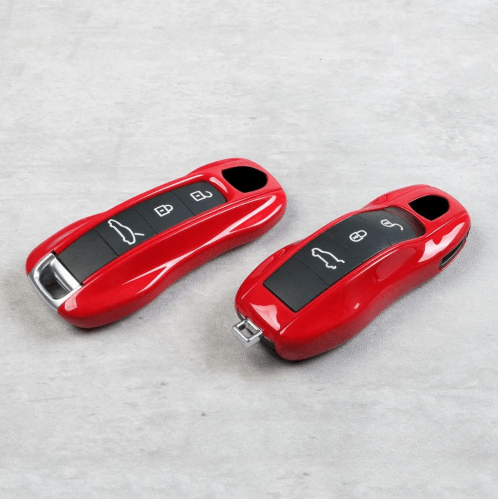 Porsche Key Cover / Carmine Red / Case for 911, Macan, Panamera - Jonparts