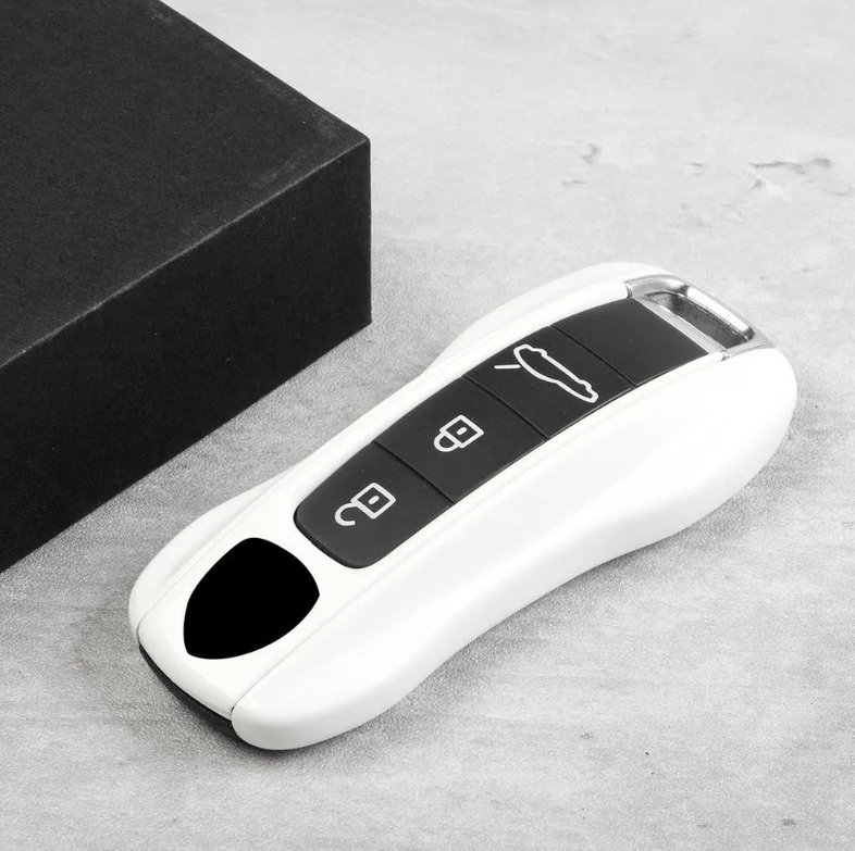 Porsche Key Cover / White / Case for 911, Macan, Panamera - Jonparts