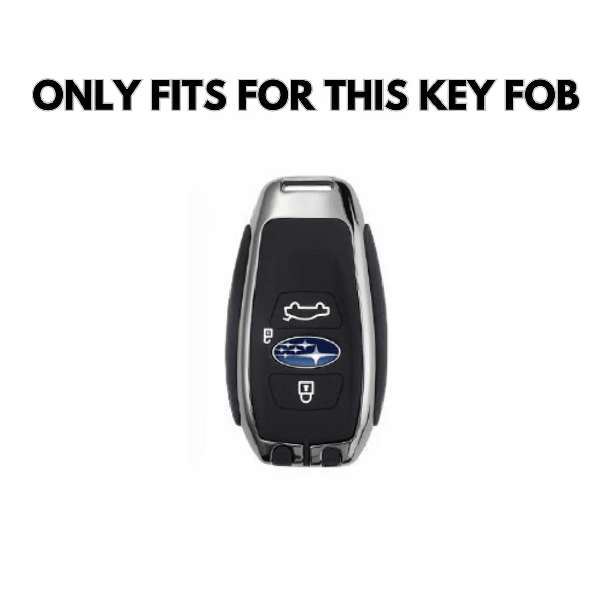 Subaru Alcantara suede key fob cover, view 3