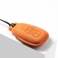 Subaru Alcantara suede key fob cover, view 2