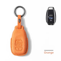 Subaru Alcantara suede key fob cover, view 5