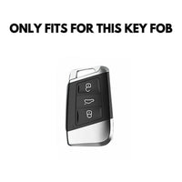 Volkswagen Alcantara suede key fob cover, view 3