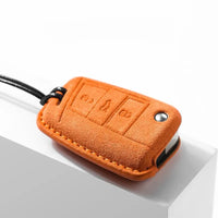 Volkswagen Alcantara suede key fob cover, view 2