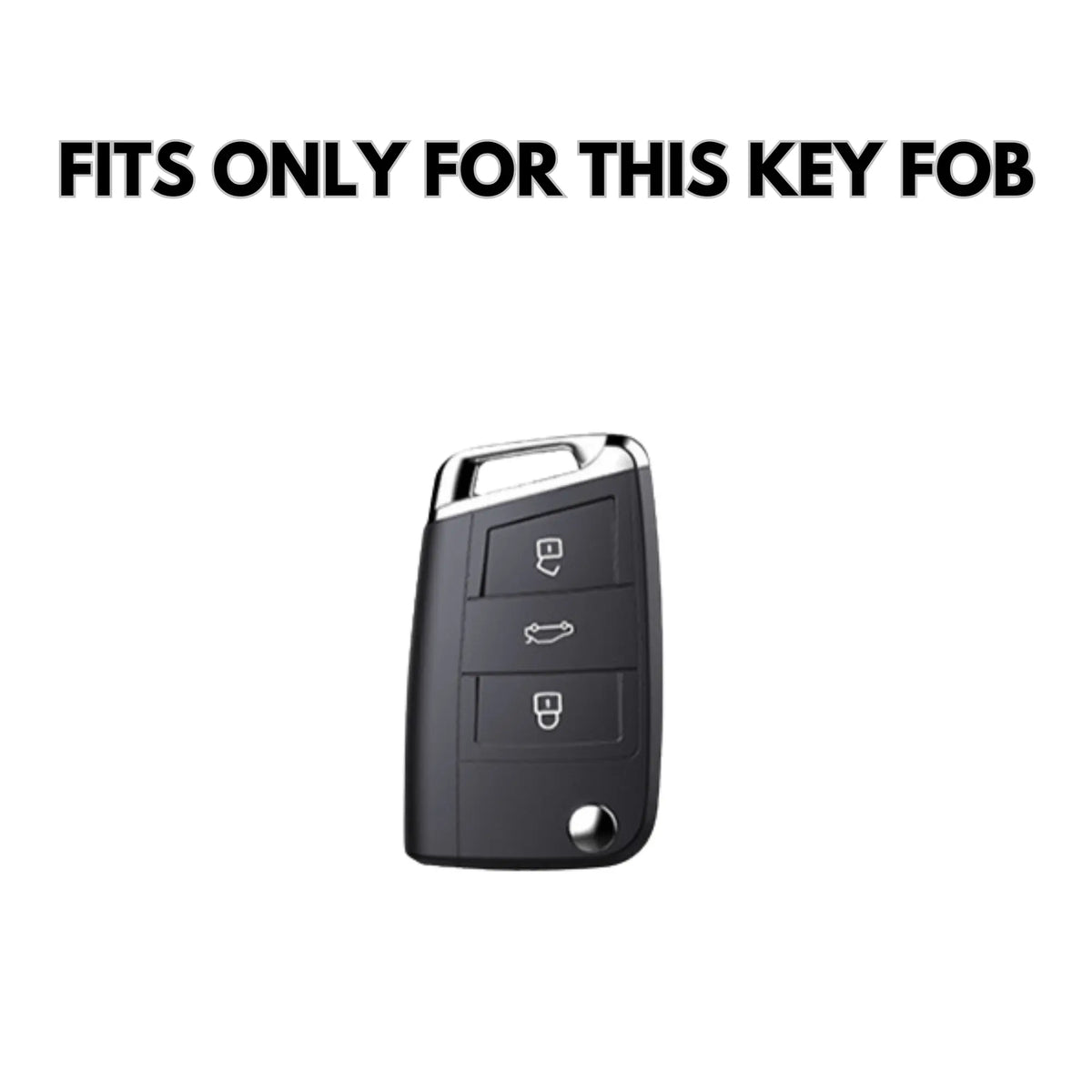 Volkswagen Alcantara suede key fob cover, view 3