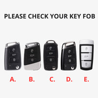 Volkswagen leather key fob cover, view 4