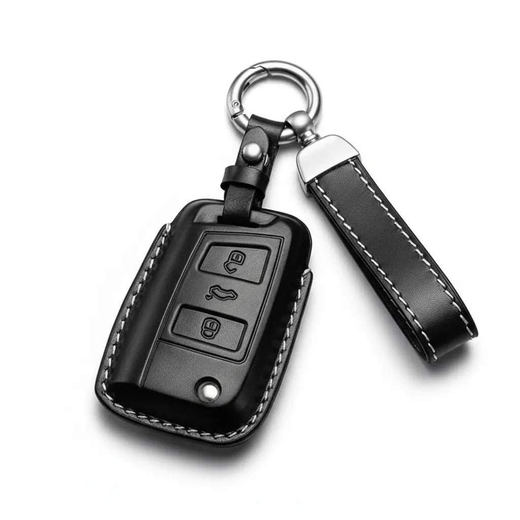 Volkswagen key fob cover in leather