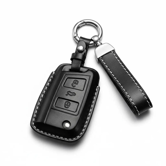 Volkswagen key fob cover in leather