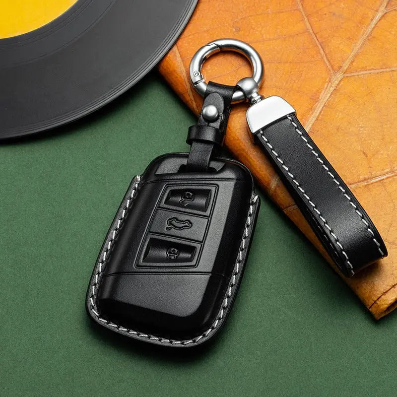 Volkswagen leather key fob cover, view 22