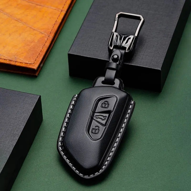 Volkswagen leather key fob cover, view 6