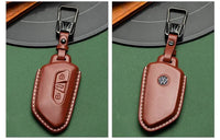 Volkswagen leather key fob cover, view 4
