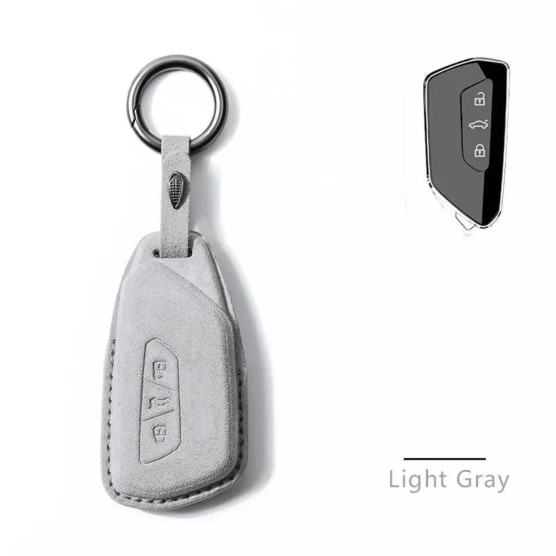 Volkswagen Alcantara suede key fob cover, view 8