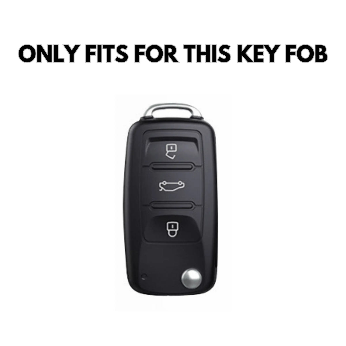 Volkswagen Alcantara suede key fob cover, view 3