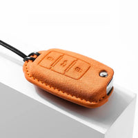 Volkswagen Alcantara suede key fob cover, view 2