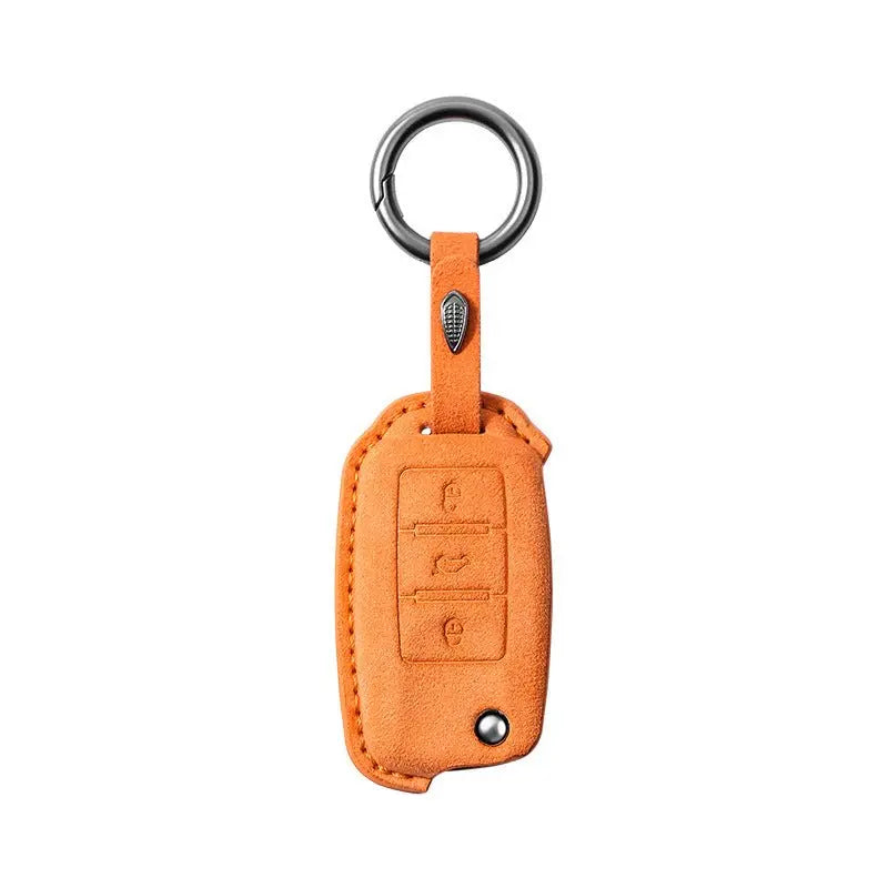 Volkswagen Alcantara suede key fob cover, view 4