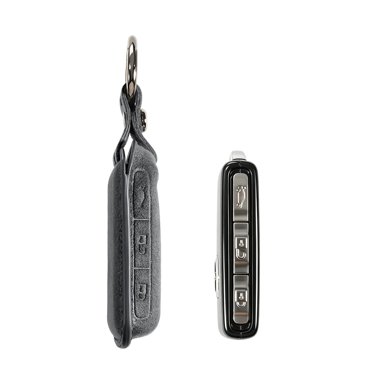 Volvo Alcantara suede key cover detail