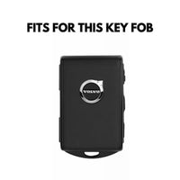 Volvo Alcantara suede key fob cover, view 2