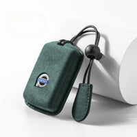 Volvo Alcantara suede key fob cover in green