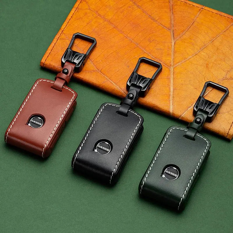 Volvo leather key fob cover, view 8