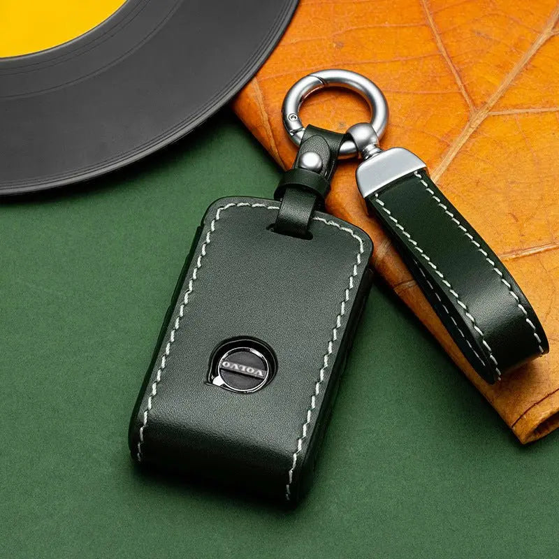 Volvo leather key fob cover, view 7